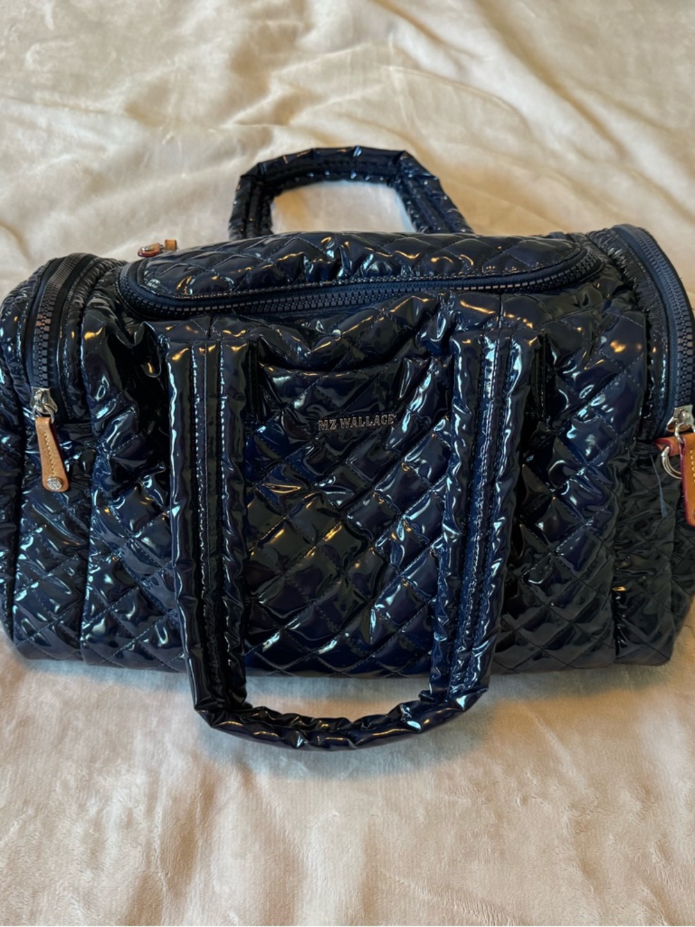 MZ Wallace Medium Metro Team, Navy Lacquer/Acid Yellow